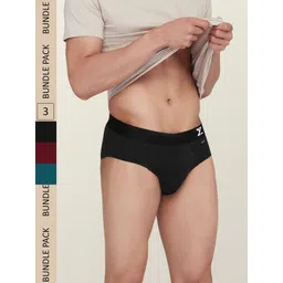 XYXX Pack Of 3 Men Aero Super Combed Cotton Briefs XYBRF3PCKN517-picture-43