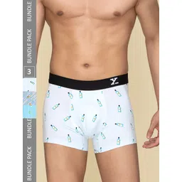 XYXX Pack Of 3 Printed Surf Intellifresh Breathability Cotton Trunks XYTRNK3PCKN927-picture-30