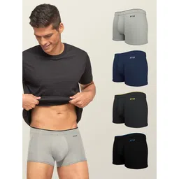 xyxx Pack of 5 Underwear Uno Intellisoft Micro Modal Solid Solid Men Trunk-picture-26