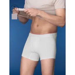 XYXX Polar White & Cloud Grey Cotton Regular Fit Trunks - Pack Of 2-picture-28