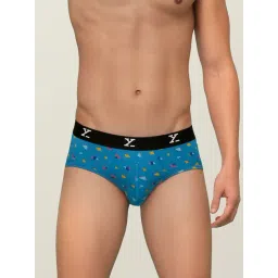 XYXX Sky Blue Printed Briefs-picture-29