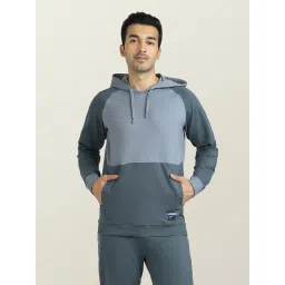 XYXX Slate Grey Regular fit Hooded Sweatshirt image 1
