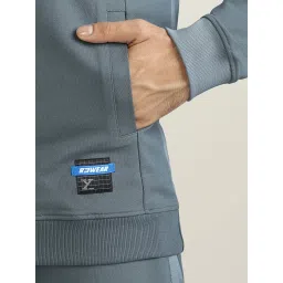 XYXX Slate Grey Regular fit Hooded Sweatshirt image 4