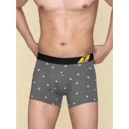 XYXX Vespa Grey Cotton Regular Fit Printed Trunks-picture-28