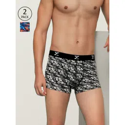 XYXX White & Blue Printed Trunks (Pack of 2)-picture-17