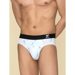 XYXX White Printed Cotton Briefs-picture-23