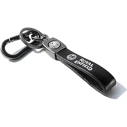 yaanatural Catchy Premium Leather & Metal Keychain And Keyring Compatible With Royal Enfield (Black)-picture-52