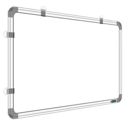 YAJNAS Non-Magnetic 45.72 x 60.96 cm (1.5x2 Feet) Double Sided White Board and Chalk Board Both Side Writing Board one Side White Marker and Reverse Side Chalk Board Surface-picture-44