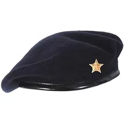 Yaksa Unisex Traditional Rajputana Army Style French Artist Woolen Beret Cap for Men & Women with Star Badge-picture-42