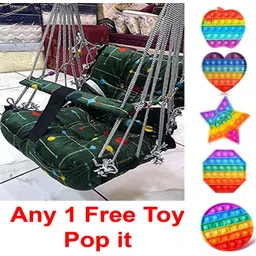 yaksok zones Baby Swing For Kids Folding & Washable 1-5 Years With Safety Belt-picture-27