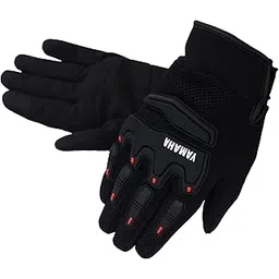 YAMAHA Mesh Bike Riding Gloves | Touch Screen Compatible (L Size, Black) Y6AMESHG0L23-picture-17