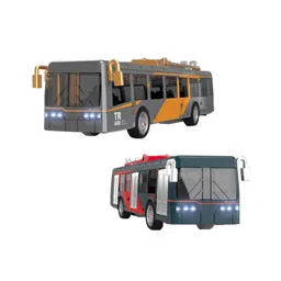 YAMAMA Alloy Metal Die-cast Bus Toys For Kids With Openable Doors, Lights And Music Pull Back Powered Bus Toys (Pack of 1 Color May Vary)-picture-26