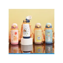 YAMAMA Cartoon Desig Double Walled Thermos Flask Vacuum Insulated Stainless Steel Bottle for Kids - 450ML (Color May Vary)-picture-13