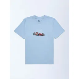 Y&F Kids Boys by Westside Blue Printed Cotton T-Shirt-picture-28