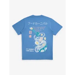 Y&F Kids by Westside Blue Graphic Design Cotton T-Shirt image 2