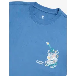 Y&F Kids by Westside Blue Graphic Design Cotton T-Shirt image 3