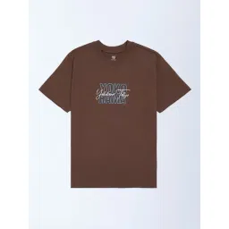 Y&F Kids by Westside Brown Printed Cotton T-Shirt-picture-36
