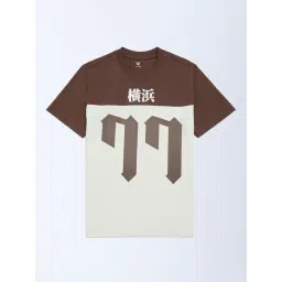 Y&F Kids by Westside Off-White Colour-Blocked Cotton T-Shirt-picture-35