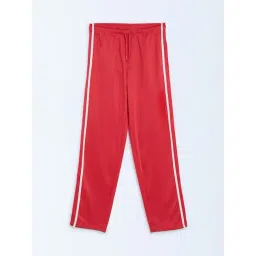 Y&F Kids by Westside Red Striped Mid-Rise Trousers-picture-42