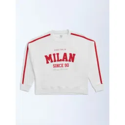 Y&F Kids by Westside White Text Printed Cotton-Blend Sweatshirt-picture-38