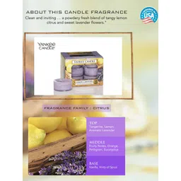 YANKEE CANDLE Lavender Colored Lemon Lavender Candles-picture-19