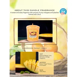 YANKEE CANDLE Orange Mango Peach Salsa Original Votive Scented Candle-picture-27