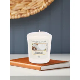 YANKEE CANDLE White Shea Butter Scented Votive Candle-picture-33