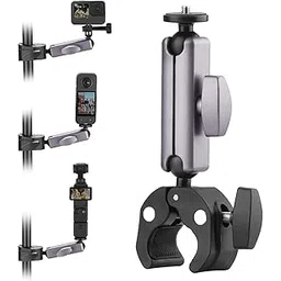 Yantralay 360° Rotatable Camera Bike Mount Clamp Motorcycle Handlebar Pole Aluminium Mount for Insta360 X4/X3, Ace Pro/Pro2, Hero13/12/11/10/9,For Osmo Action Action 5Pro/4/3,Action Camera Accessories-picture-13