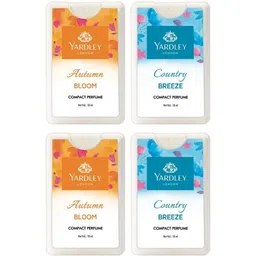 yardley London Autumn Bloom & Country Breeze Compact Perfume -18ml (Pack of 4) Perfume - 18 ml-picture-27