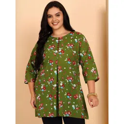 YASH GALLERY Floral Printed Pure Cotton Kurti-picture-13