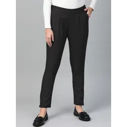 YASH GALLERY Women Mid-Rise Regular Fit Trousers-picture-32