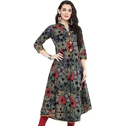yash gallery Women's Cotton Anarkali Kurta-picture-19