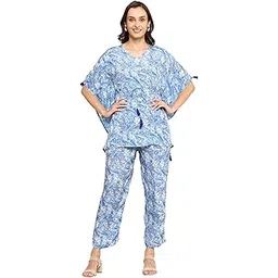 yash gallery Women's Polyester Digital Printed Casual Style Kaftan Co-Ord Set-picture-27