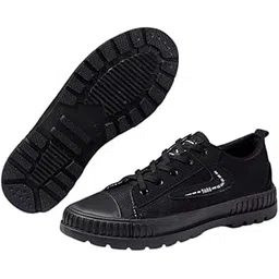 yashidun Men's Canvas Rubber Sole Casual Shoes Non-Slip and Comfortable Footwear-picture-30
