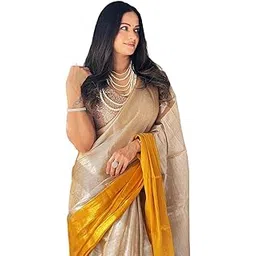 yashika Women Chanderi Silk Solid Saree With Unstitched Blouse Piece |saree for Women | New Sari | Latest Saree-picture-29