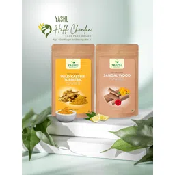 YASHU Kasturi Haldi Chandan Face Pack Combo - 100 g each-picture-24