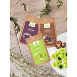 YASHU Set Of 3 Hair Care Triple Combo of Shikakai, Reetha & Amla - 300 gm-picture-33