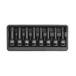 Yato YT-1068 Impact Bit Socket Set Ribe 8Pcs 12.7 mm (1/2 Inch) & 3/8inch Hand Tools Deep Impact socket-picture-44