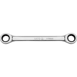 YATO YT-5032 Double Sided 72 Teeth Chromed Finish Ratchet 12x13 mm Double Sided Box End Wrench-picture-12