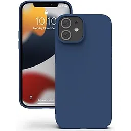 YATWIN Silicone Back Case for iPhone 12/12 Pro, Soft-Touch Phone Back Cover for Apple iPhone 12/12 Pro - Dark Blue-picture-17