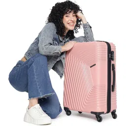 yayavar Medium Check-in Suitcase (67 cm) 4 Wheels - MONACO Scratchproof 360Degree Rotating Latest Design Trolley Bag - Pink-picture-25