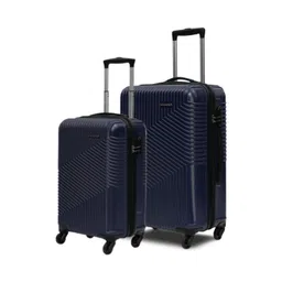 YAYAVAR Set Of 2 Textured Hard-Sided Cabin & Medium Trolley Bags-picture-28