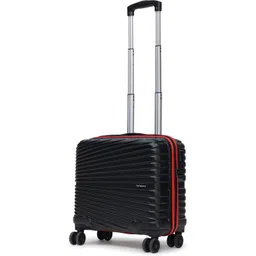 yayavar Small Cabin Suitcase (44 cm) 8 Wheels - Berlin Overnighter-Briefcase With LaptopCompartment(5YearsInternationalWarranty) - Black, Red-picture-33