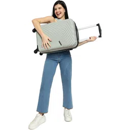 yayavar Small Cabin Suitcase (55 cm) 4 Wheels - Monaco Scratchproof 360Degree Rotating Latest Design Trolley Bag - Green-picture-24