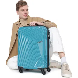 yayavar Small Cabin Suitcase (55 cm) 4 Wheels - Monaco Scratchproof 360Degree Rotating Latest Design Trolley Bag - Teal-picture-25