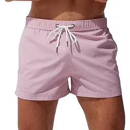 yayay Swimwear Swimming Shorts Trunk,Men's Beach Pants Pocket Zipper Surf Shorts Casual Fashion Swimming Trunks-picture-50