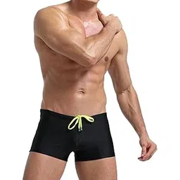 yayay Swimwear Swimming Shorts Trunk,Men's Flat Swim Trunks Fashion Lace-Up Beach Breathable Quick-Drying Trunks-picture-22