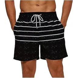 yayay Swimwear Swimming Shorts Trunk,Men's Stripe Pocket Close Up Quick Drying Seaside Leisure Time Swimming Trunks-picture-25