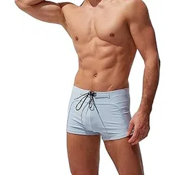 yayay Swimwear Swimming Shorts Trunk,Men's Swimming Trunks Patchwork Flat Corner Beach Surf Casual Sports Shorts-picture-14