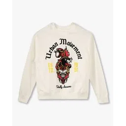 Boys FW24 YB URBAN MOVEMENT Graphic Print Oversized Sweatshirt-image-42